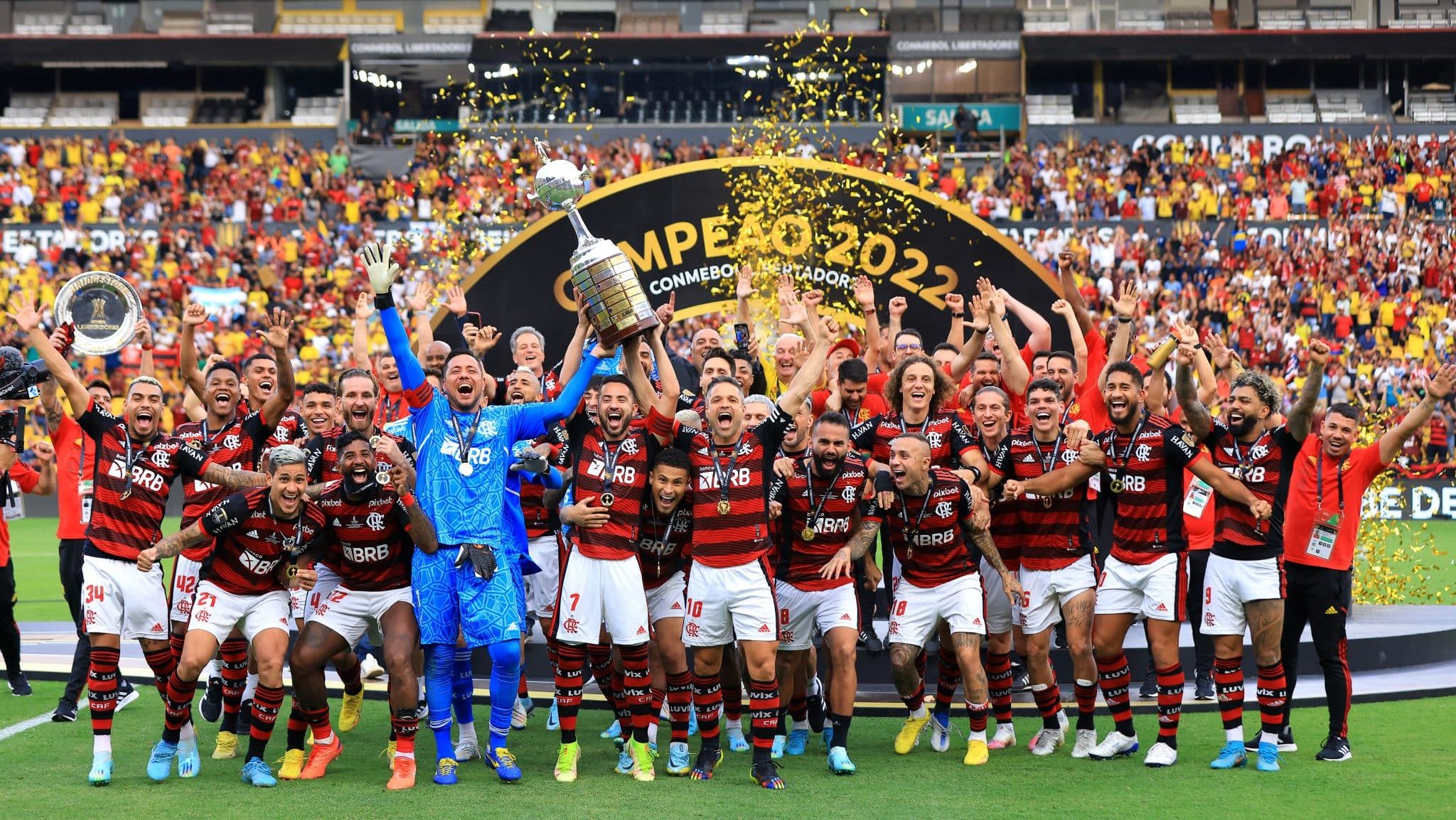 Trio do Flamengo brilha na Seleção da Semana da Libertadores e alimenta confiança da Nação