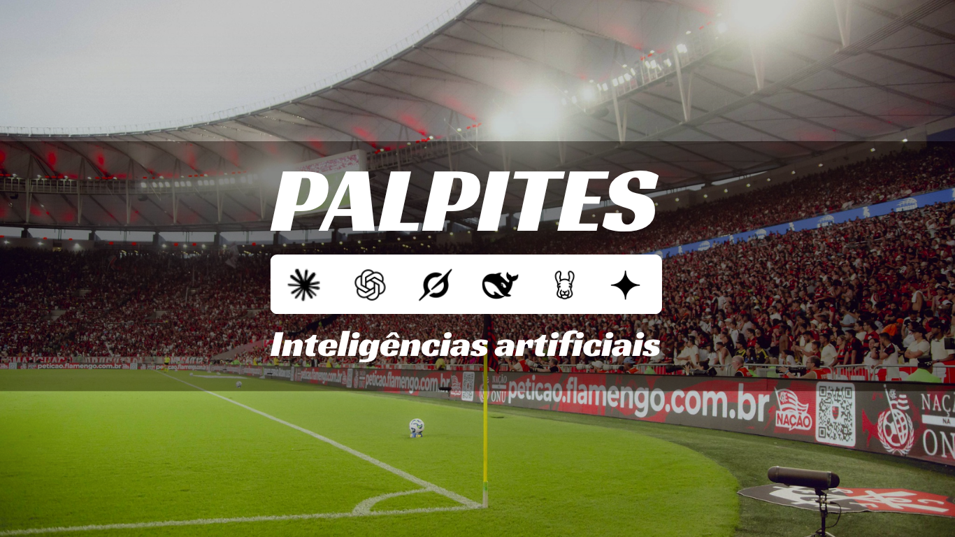 Todas as IAs preveem empate entre Flamengo e Palmeiras