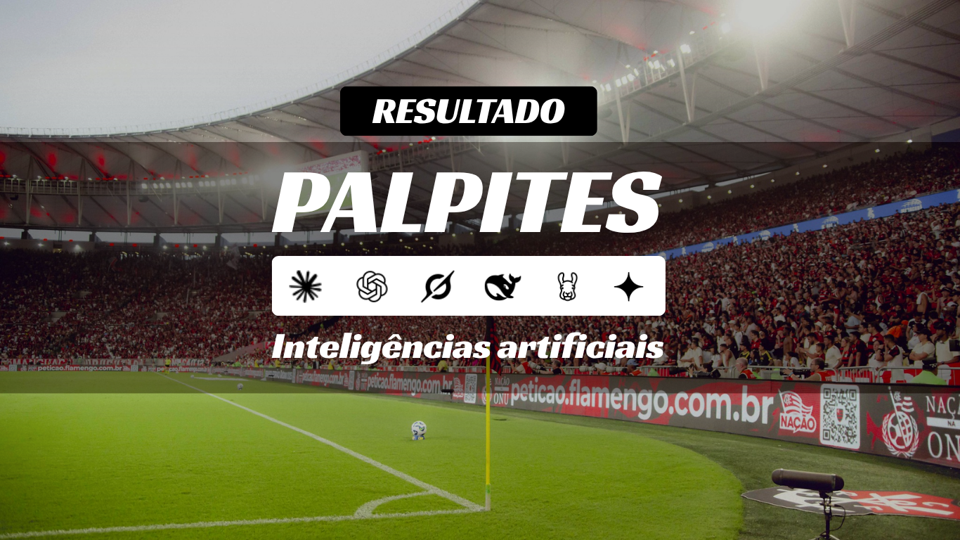 Todas as IAs erraram Flamengo 0x3 Palmeiras